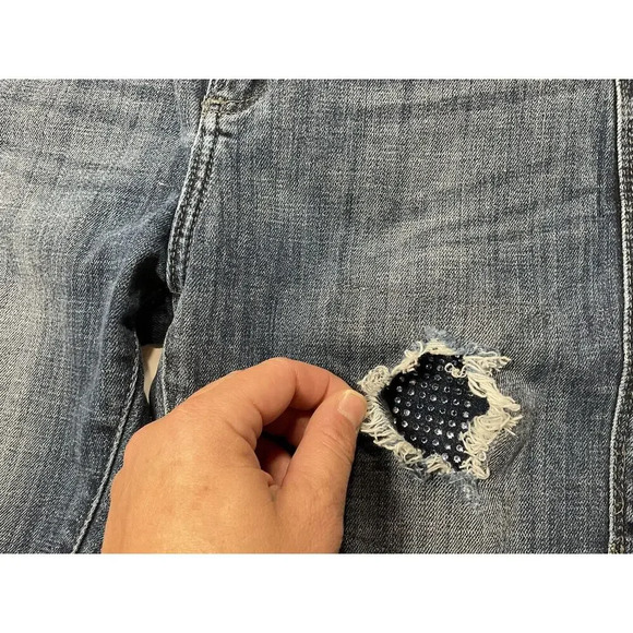 Rock & Republic Jeans Women’s Size 2 Darkwash Skinny “BERLIN” Blue Denim - Picture 8 of 9